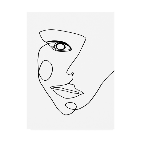 Trademark Fine Art Design Fabrikken 'Face Line 2 Fabrikken' Canvas Art, 24x32 IC01462-C2432GG